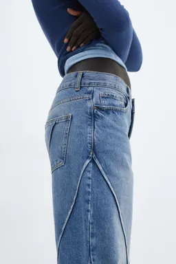 Jeans wideleg con costuras de Mango en Pantalones para argentina