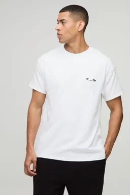 Remera oversize alfiler de gancho bordado de Boohooman en Remeras y Polos para argentina