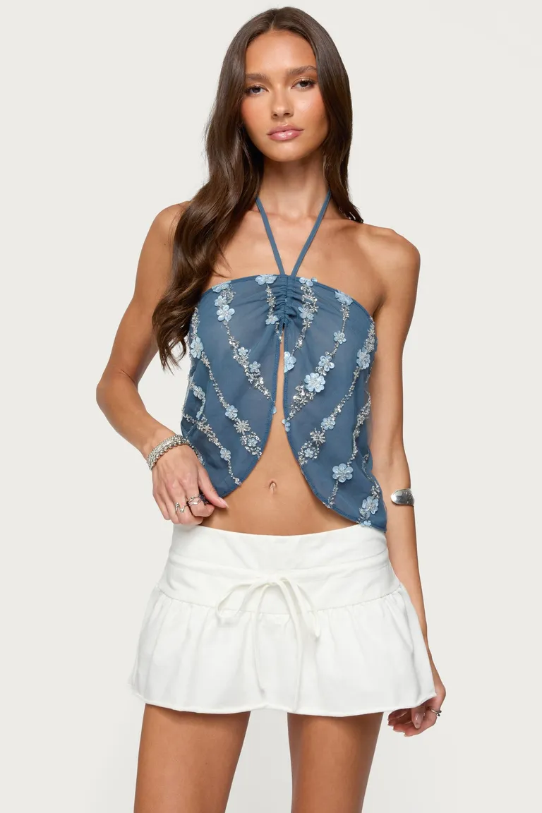 Top halter delantero con abertura de Edikted en Tops para argentina