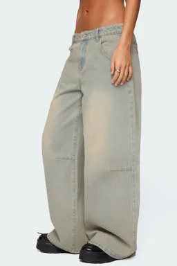 Jeans santi pierna ancha de Edikted en Pantalones para argentina