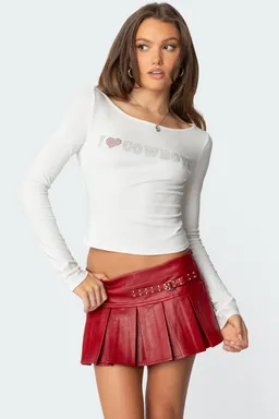 Top cowboy lover cuello barco de Edikted en Tops para argentina