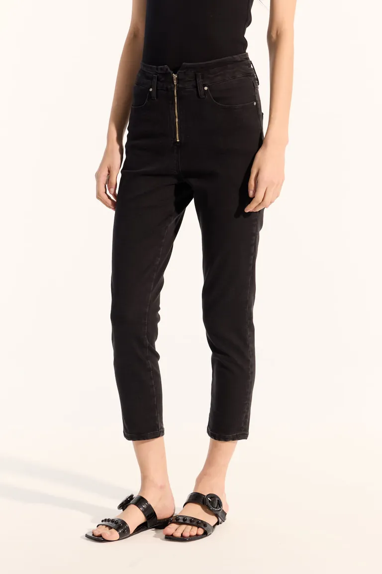 Jeans slim de tiro medio con cierre frontal y doble cintura de Portsaid en Pantalones para argentina