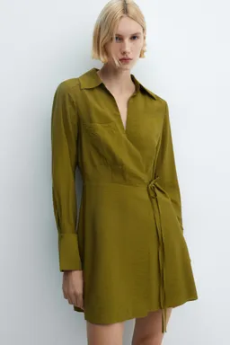 Vestido cruzado con lazo de Mango en Vestidos para argentina