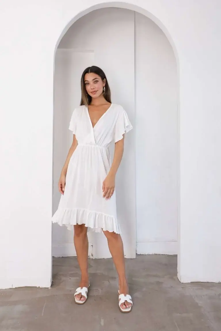 Vestido Cruzado Volado de Hesed en Vestidos para argentina