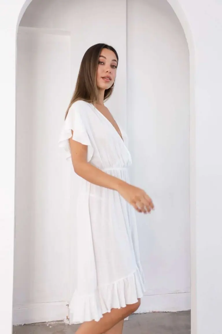 Vestido Cruzado Volado de Hesed en Vestidos para argentina