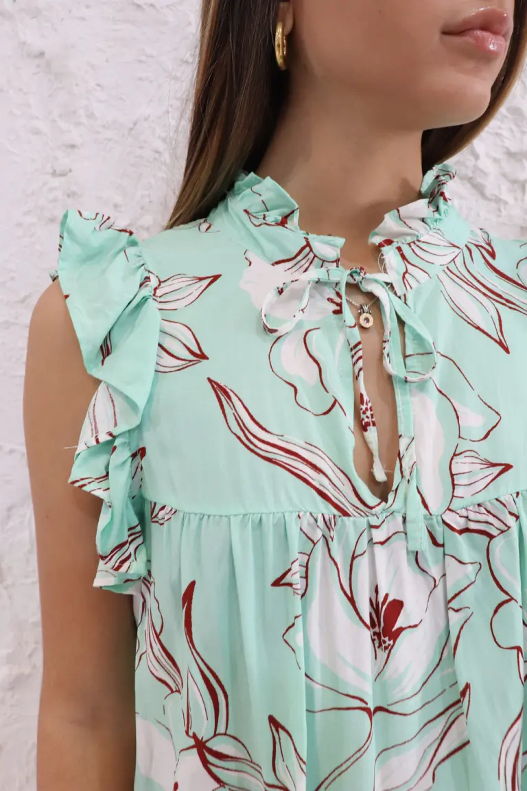 Blusa con volados de Newliza en Blusas para argentina