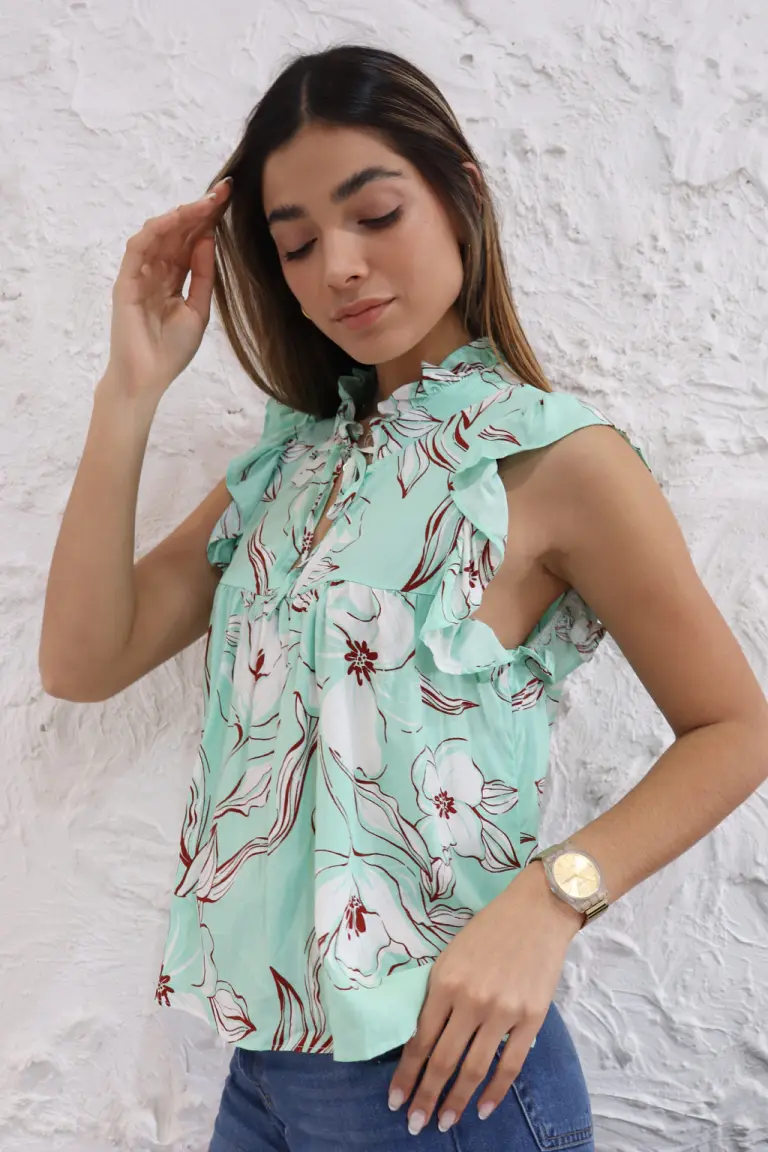 Blusa con volados de Newliza en Blusas para argentina