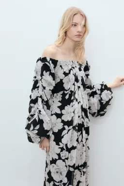 Vestido floral palabra honor de Mango en Vestidos para argentina