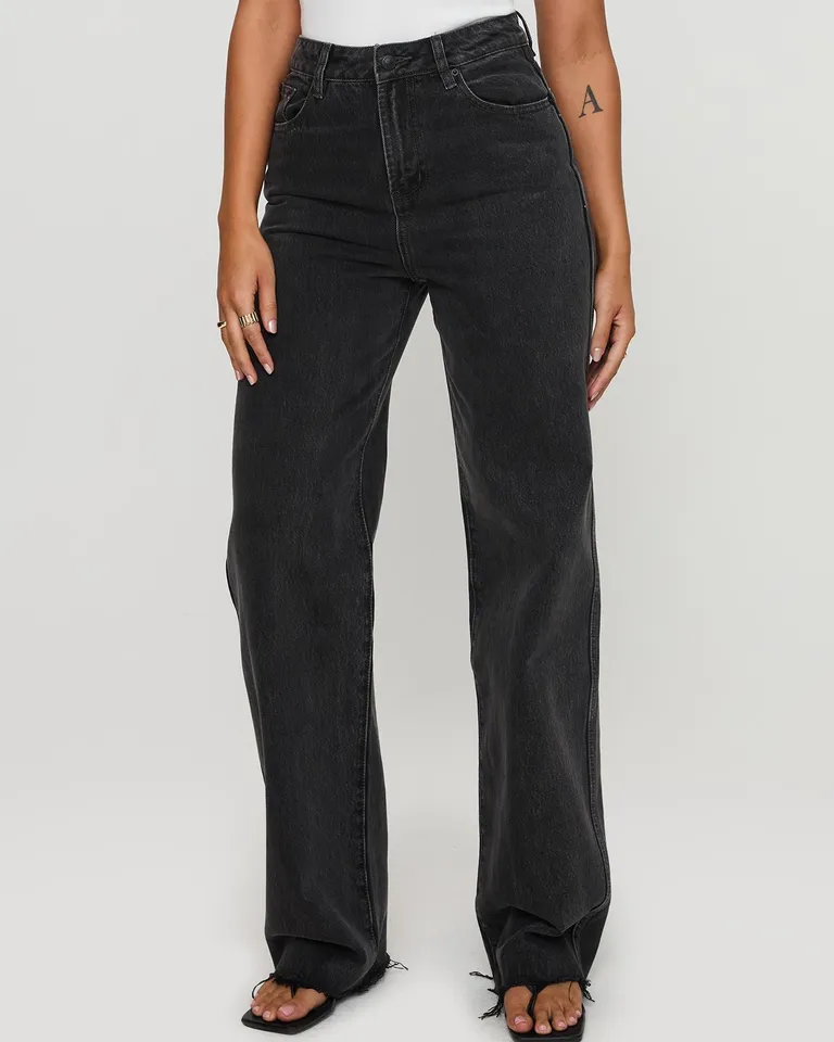 Jean karlina recto tiro alto de Princess Polly en Pantalones para argentina