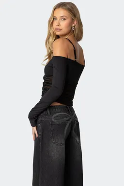 Top off shoulder mesh susie de Edikted en Tops para argentina
