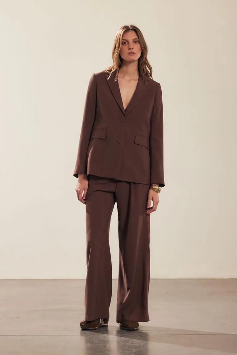 Blazer marrón de corte recto y calce holgado para un estilo sofisticado y relajado de Portsaid en Blazers para argentina