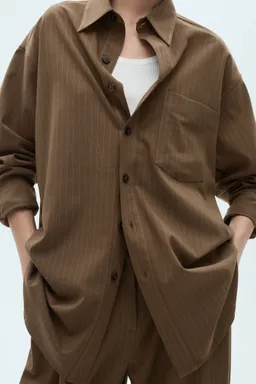 Sobrecamisa rayas diplomáticas de Mango en Camisas para argentina