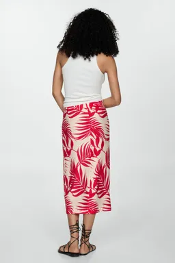 Falda estampada con abertura de Mango en Faldas para argentina