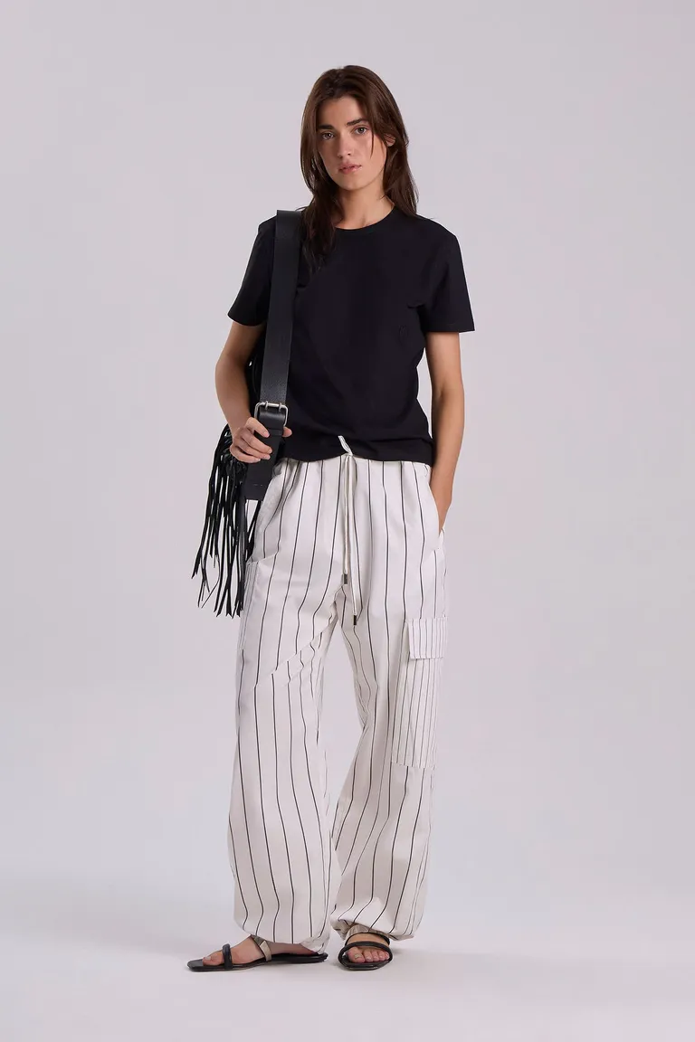 Remera de jersey de algodón en corte clásico para mujer de Maria Cher en Remeras para argentina