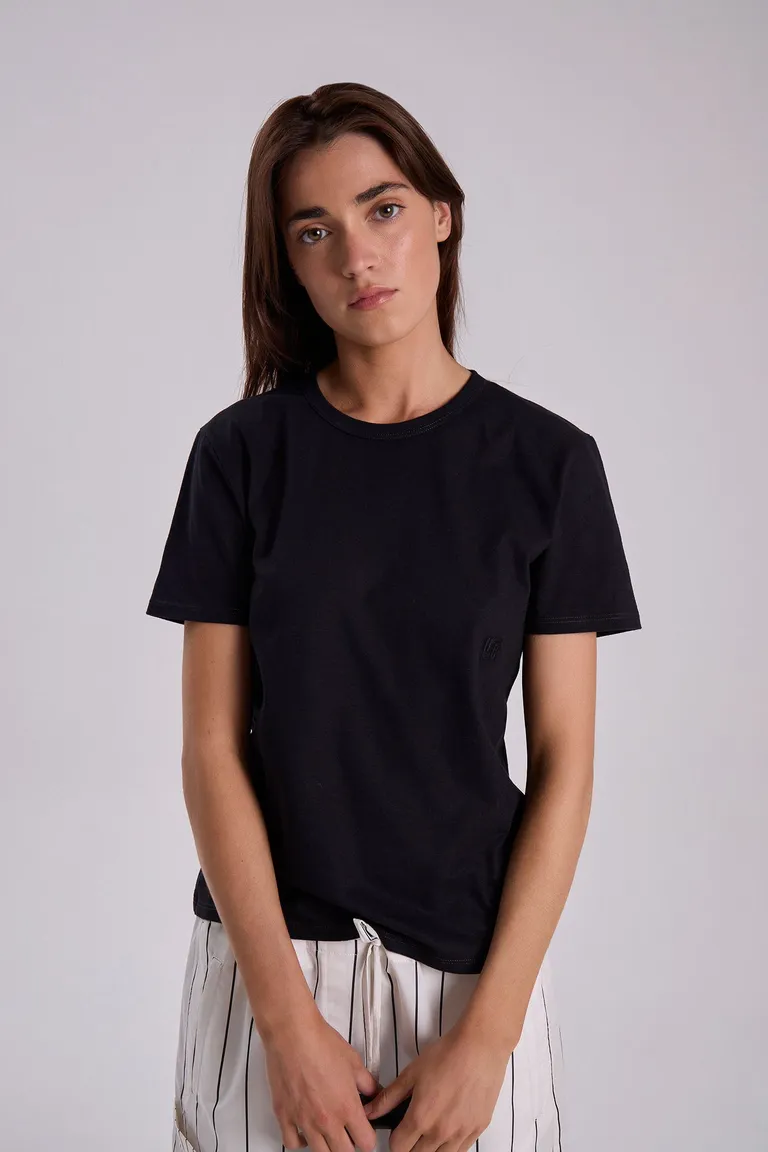 Remera de jersey de algodón en corte clásico para mujer de Maria Cher en Remeras para argentina