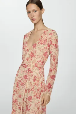 Vestido flores bajo asimétrico de Mango en Vestidos para argentina