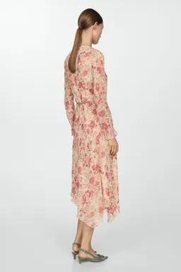 Vestido flores bajo asimétrico de Mango en Vestidos para argentina