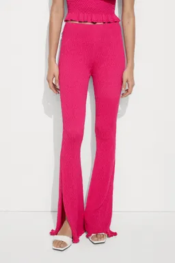 Pantalón punto trenzado de Mango en Pantalones para argentina
