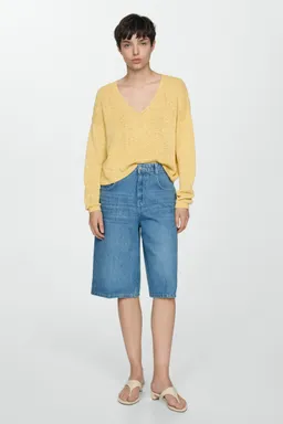 Sweater punto fino cuello de Mango en Buzos y Sweaters para argentina