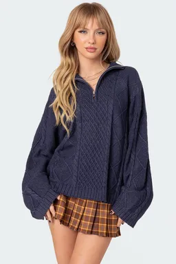 Sweater oversize con cierre de Edikted en Buzos y Sweaters para argentina