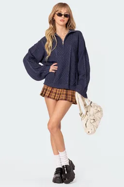 Sweater oversize con cierre de Edikted en Buzos y Sweaters para argentina