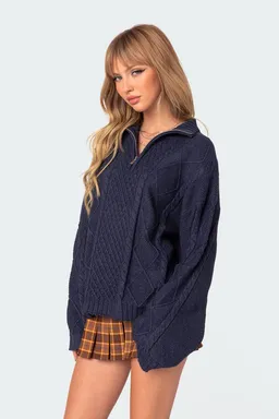 Sweater oversize con cierre de Edikted en Buzos y Sweaters para argentina