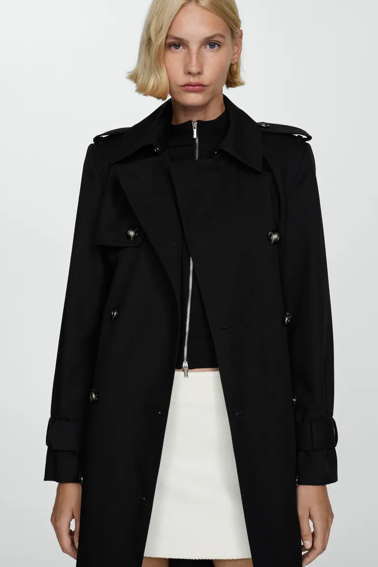 Trench algodón doble botonadura de Mango en Chaquetas para argentina