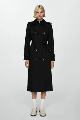 Trench algodón doble botonadura de Mango en Chaquetas para argentina