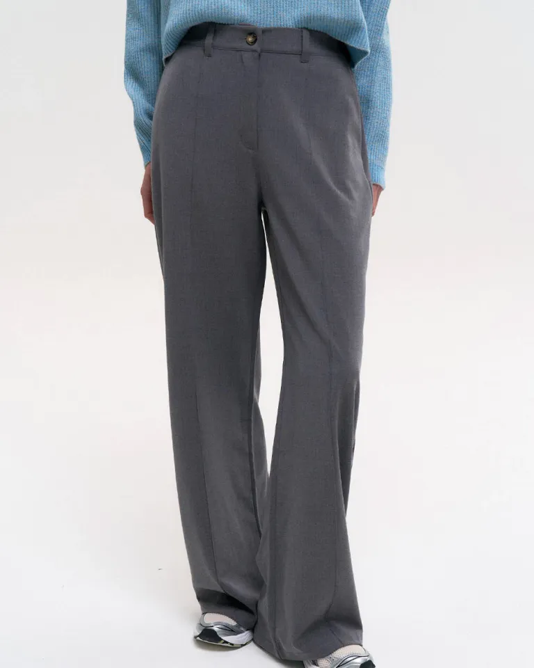 Pantalón ancho de corte recto y diseño moderno para mujer de Sky en Pantalones para argentina