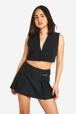 Falda tenis plisada hebillas de Boohoo en Faldas para argentina