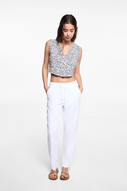 Chaleco crop estampado de Mango Teen en Chalecos para argentina