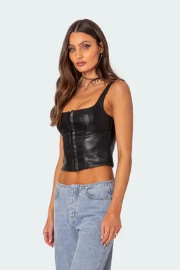Corset simone cuero sintético de Edikted en Tops para argentina