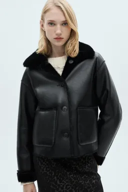 Chaqueta doble faz bolsillos de Mango en Chaquetas para argentina