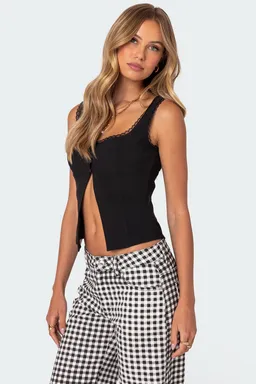 Top odette detalle dividido de Edikted en Tops para argentina