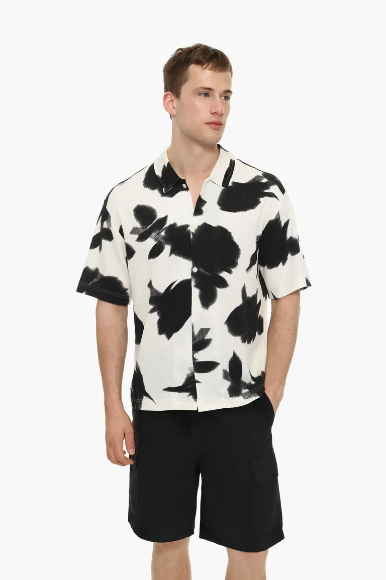 Camisa estampada fluida de Lefties en Camisas para argentina