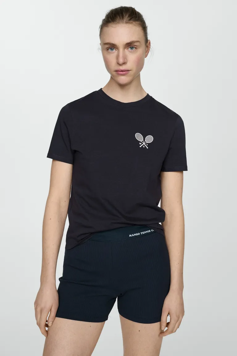 Remera algodón mensaje estampado de Mango en Remeras para argentina