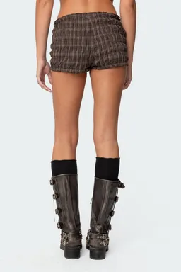 Shorts fruncidos cuadros de Edikted en Shorts para argentina