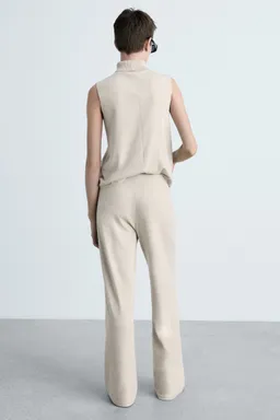 Pantalón wideleg punto fino de Mango en Pantalones para argentina