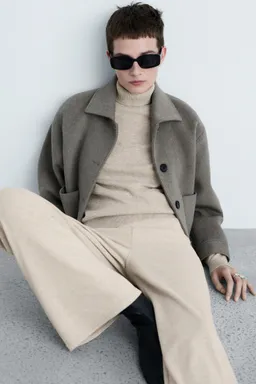 Pantalón wideleg punto fino de Mango en Pantalones para argentina