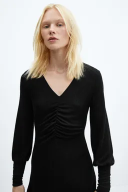 Vestido drapeado brillante de Mango en Vestidos para argentina