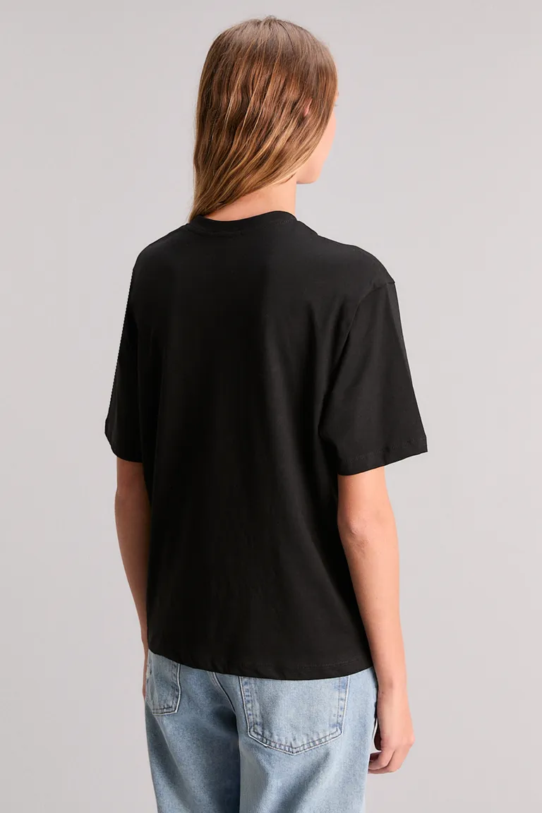 Remera regular de algodón con diseño gráfico en efecto glitter de Kosiuko en Remeras para argentina