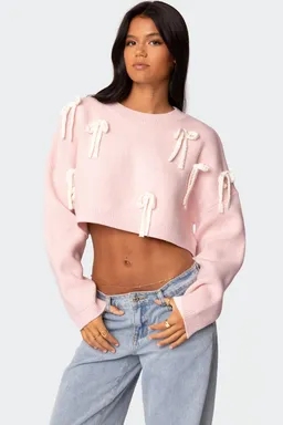 Sweater corto con lazo grueso de Edikted en Buzos y Sweaters para argentina