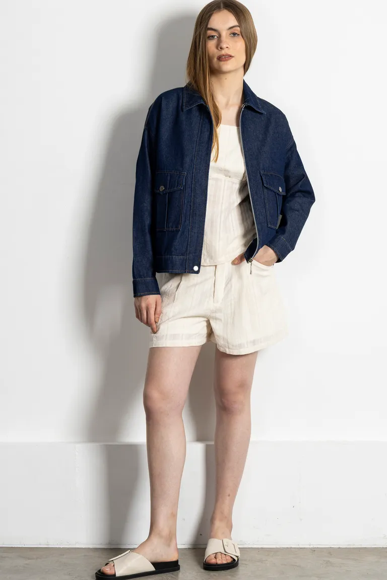 Chaqueta de denim con solapa y bolsillos plaque para mujer de Kill en Chaquetas para argentina