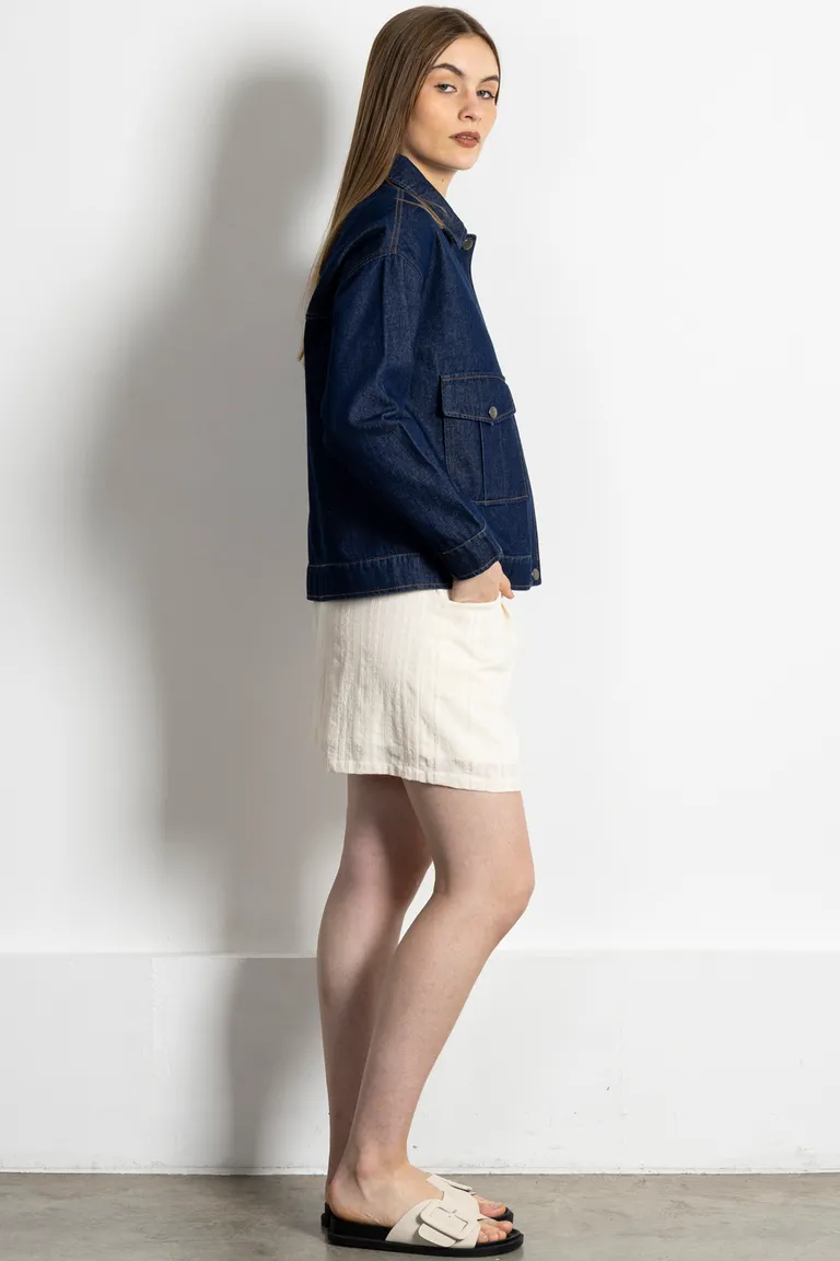 Chaqueta de denim con solapa y bolsillos plaque para mujer de Kill en Chaquetas para argentina