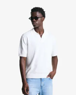 Chomba texturizada tejido toalla de Bershka en Remeras y Polos para argentina