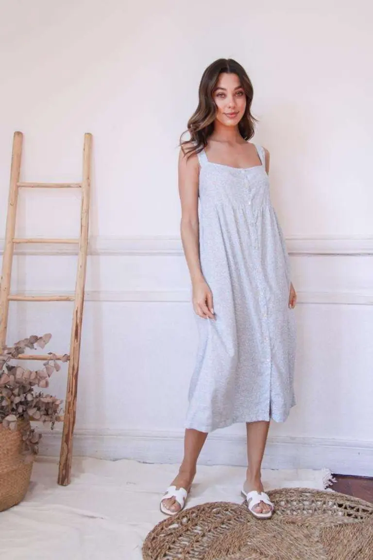 Vestido Solero Abotonado de Hesed en Vestidos para argentina