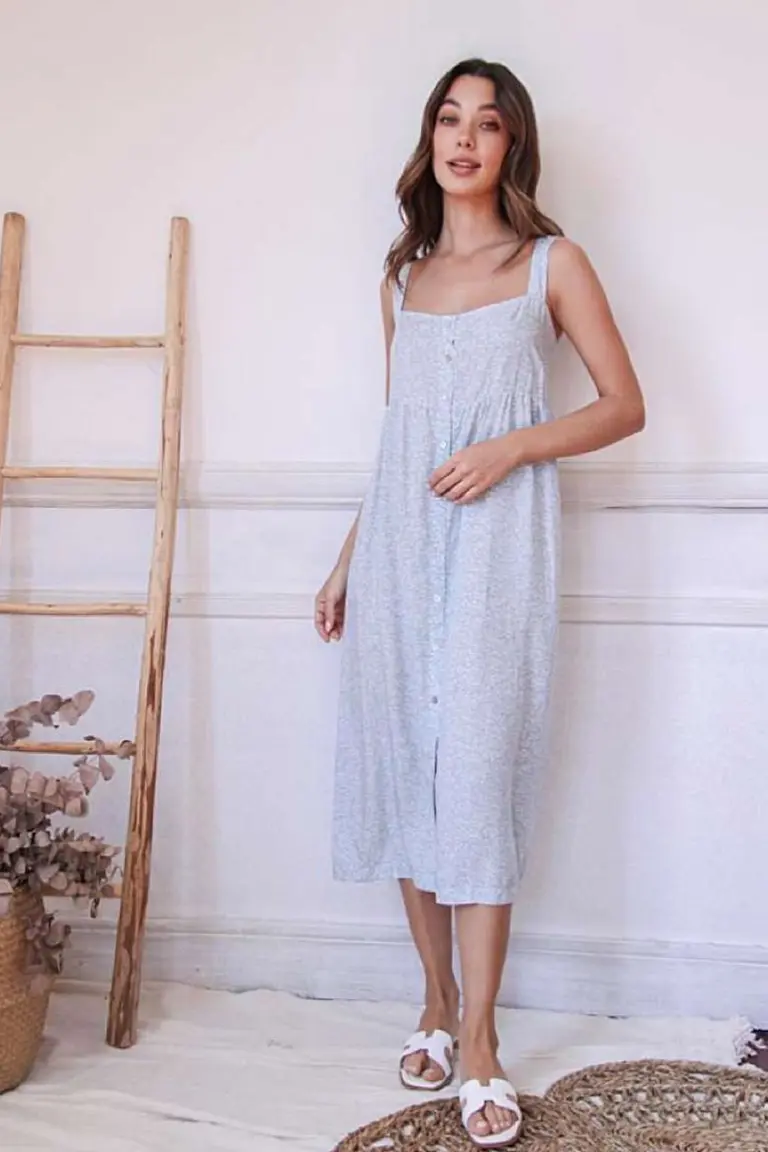 Vestido Solero Abotonado de Hesed en Vestidos para argentina