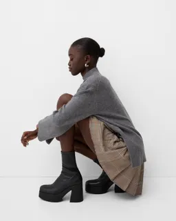 Botines tacón plataforma ajustados de Bershka en Botas y Botinetas para argentina
