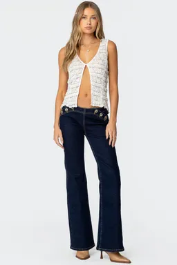 Jeans acampanados alison tiro bajo de Edikted en Pantalones para argentina
