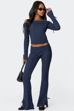 Pantalón chase cable knit de Edikted en Pantalones para argentina